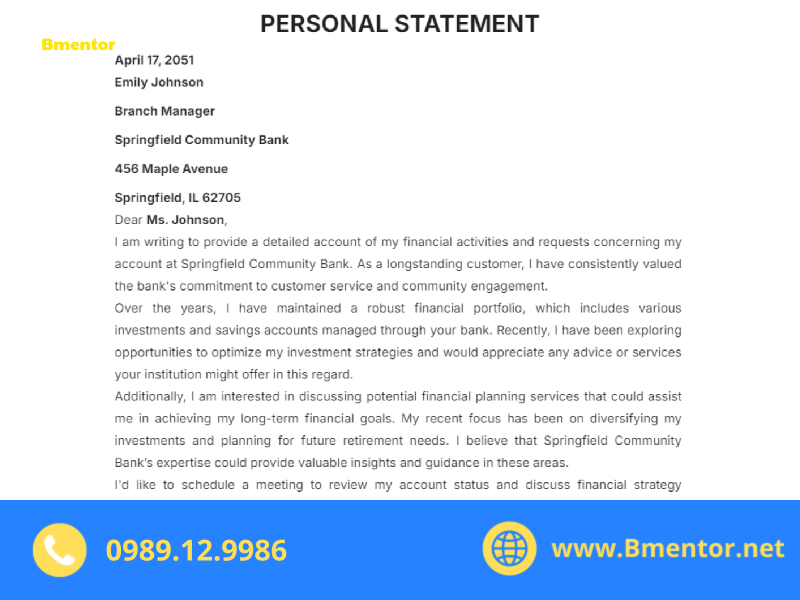 cách viết personal statement xin học bổng
