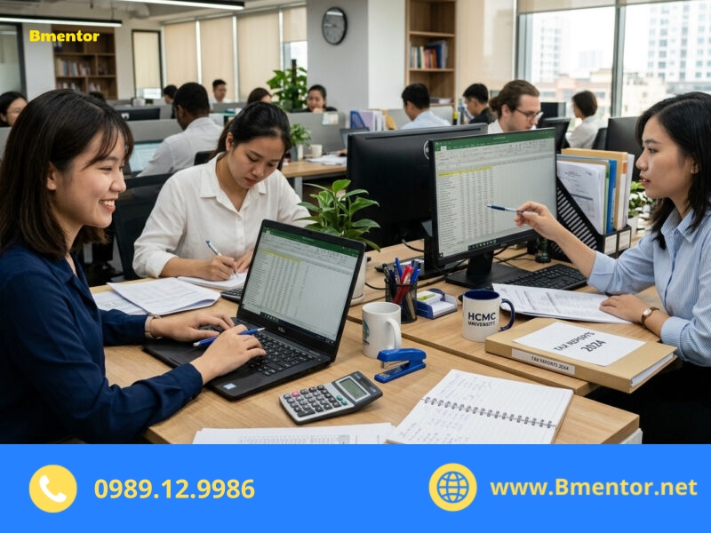 công việc thực tập sinh kế toán