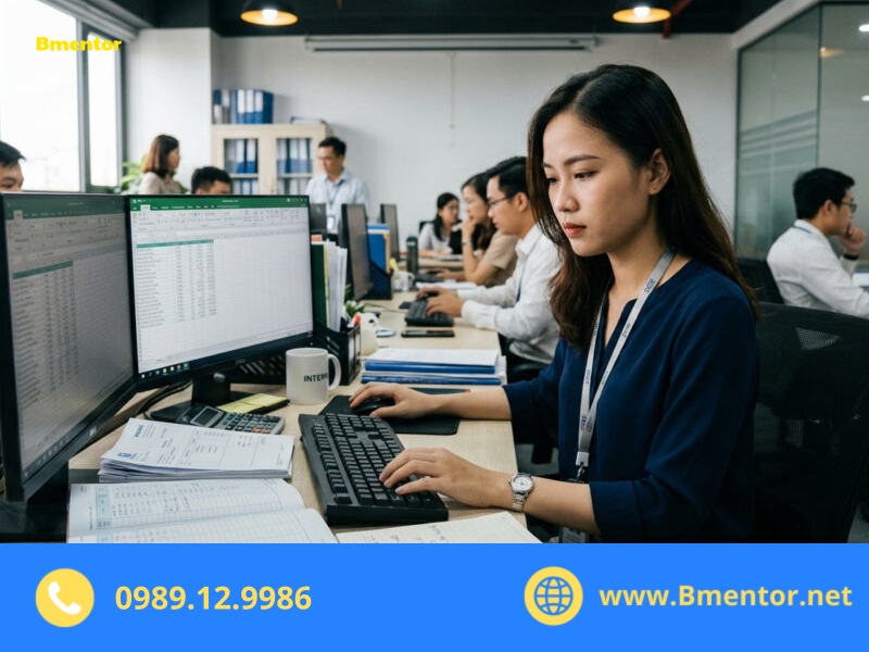 công việc thực tập sinh kế toán