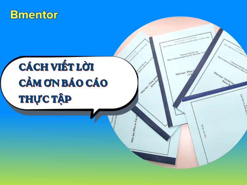lời cảm ơn báo cáo thực tập
