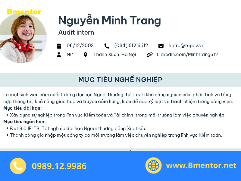 viết cv cho người chưa có kinh nghiệm