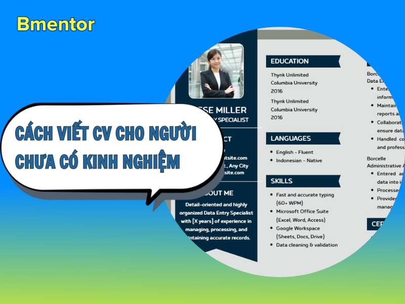 viết cv cho người chưa có kinh nghiệm