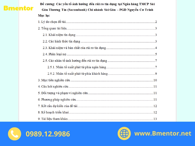 cách viết đề cương nghiên cứu