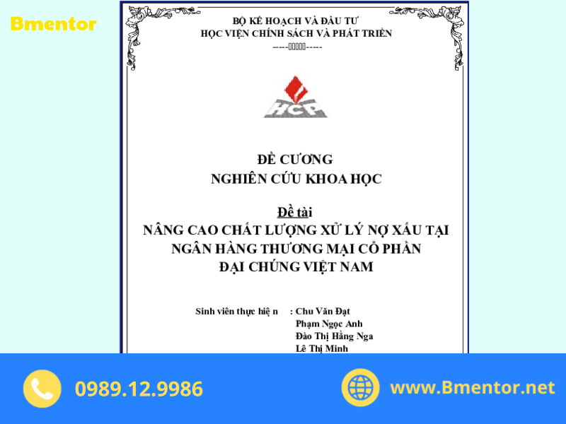 cách viết đề cương nghiên cứu khoa học y học